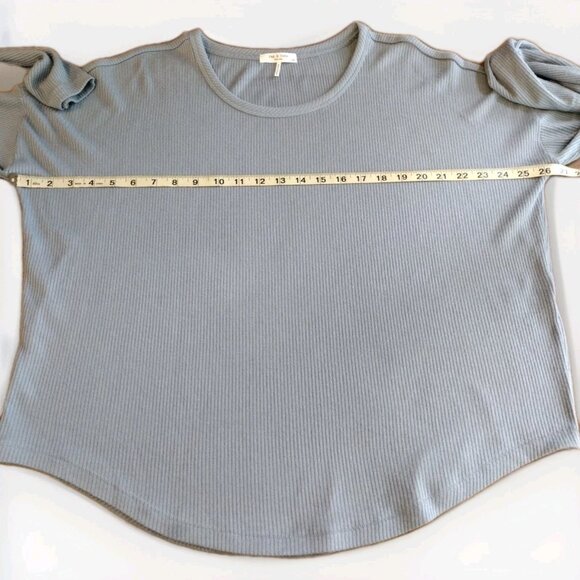 Rag And Bone Top Large Ribbed Long Sleeve Stretch - Picture 4 of 12